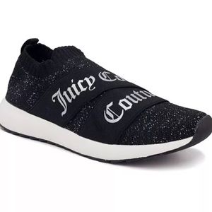 JUICY COUTURE Women's Annouce logo black Slip-On Sneakers Size 8M